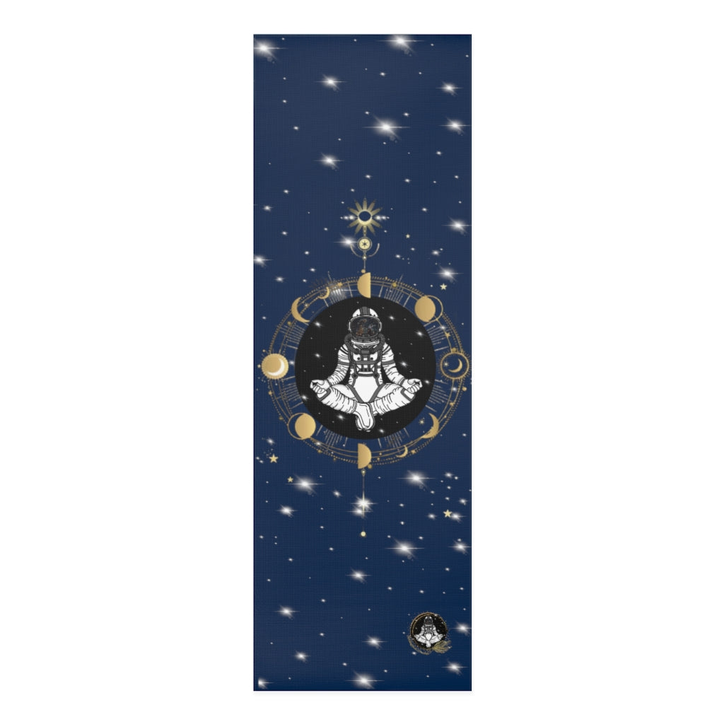 Stylish and Unique Meditating Astronaut Yoga/Pilates Mat by Productive Slacker