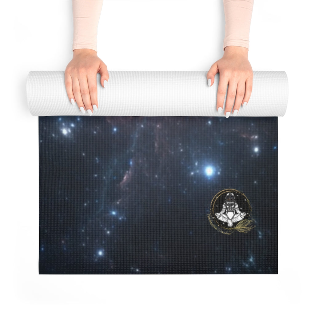 Elegant Dark Nebula Space Design Yoga Mat by Productive Slacker