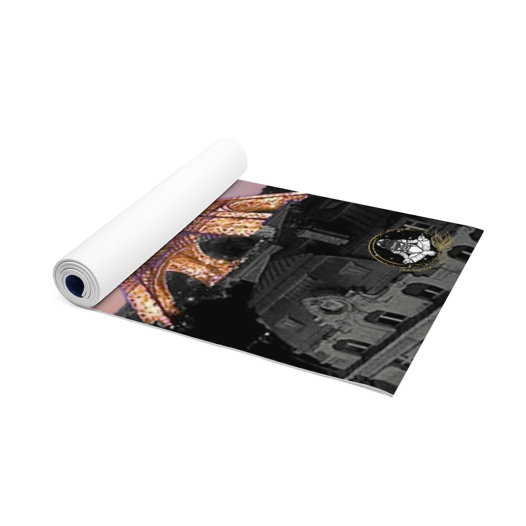 Stylish Luxury Eiffel Tower With Cosmic Sky Yoga Mat by Productive Slacker