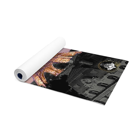 Stylish Luxury Eiffel Tower With Cosmic Sky Yoga Mat by Productive Slacker