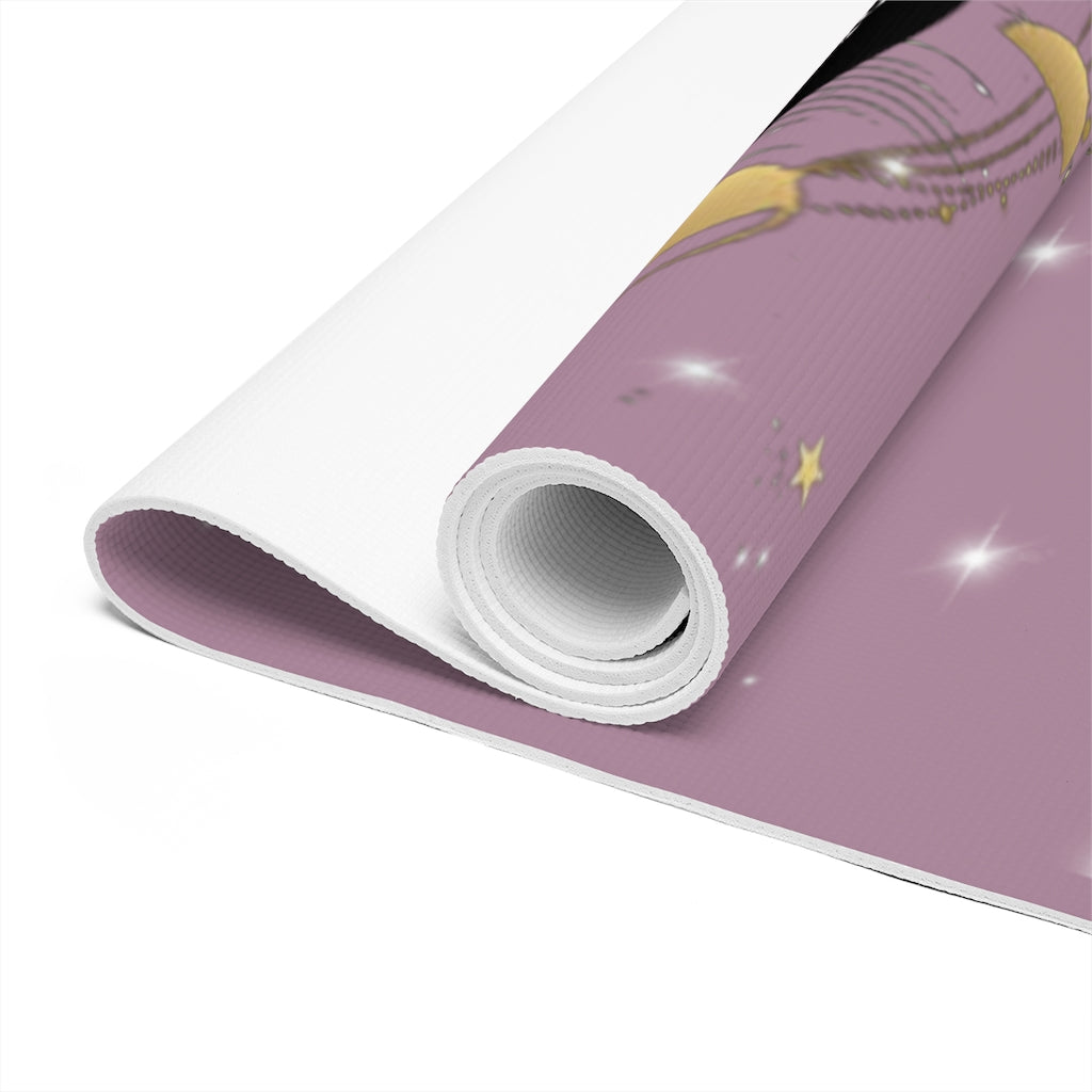 Stylish and Unique Rase Gold Meditating Astronaut Yoga/Pilates Mat by Productive Slacker