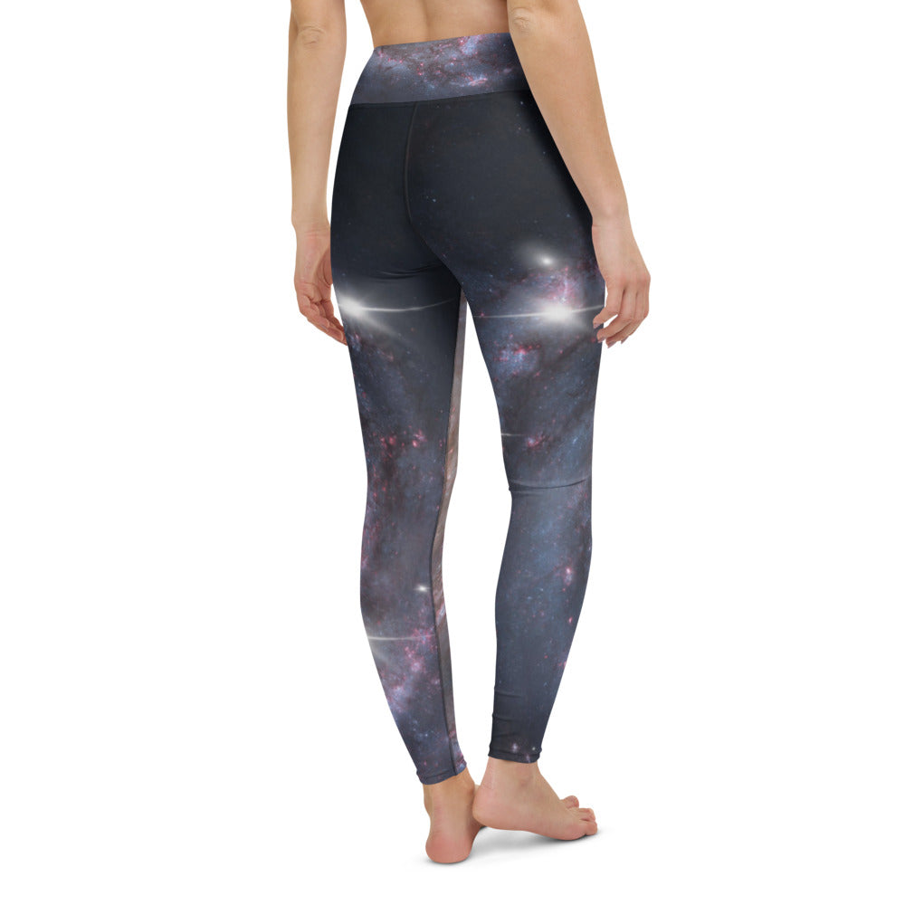 Trendy Milky Way Galaxy Yoga Leggings By Productive Slacker