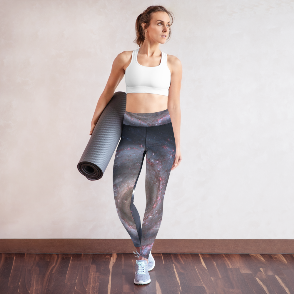 Trendy Milky Way Galaxy Yoga Leggings By Productive Slacker