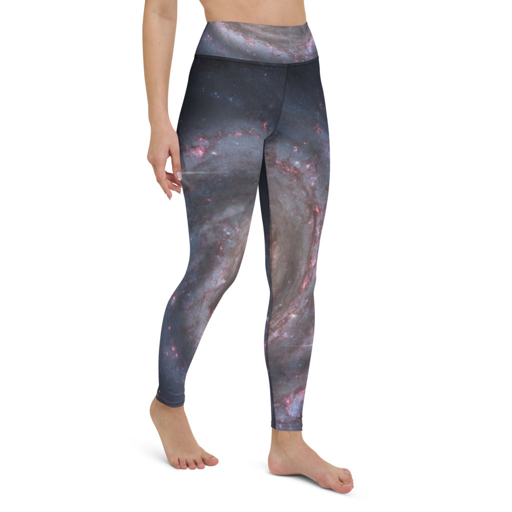 Trendy Milky Way Galaxy Yoga Leggings By Productive Slacker