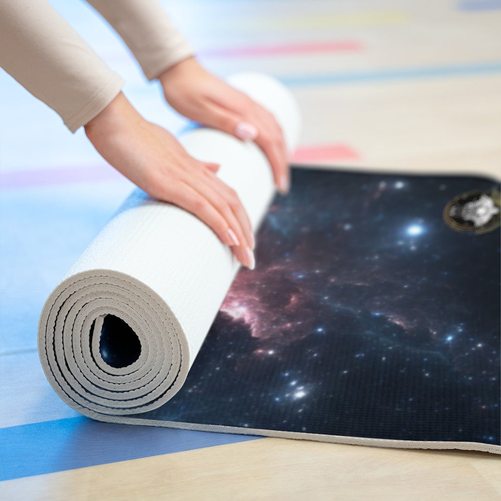 Elegant Dark Nebula Space Design Yoga Mat by Productive Slacker