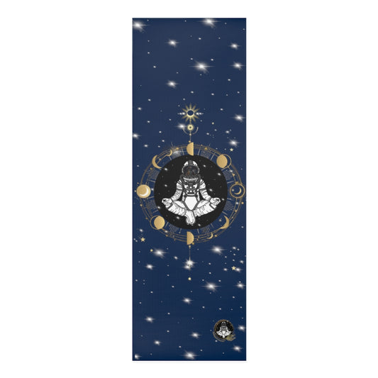 Stylish and Unique Meditating Astronaut Yoga/Pilates Mat by Productive Slacker