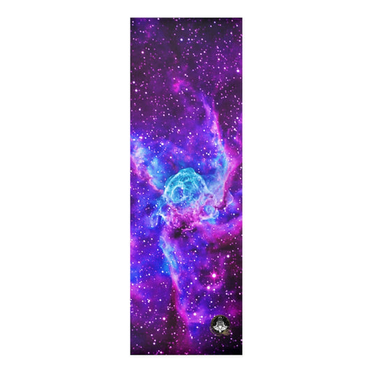 Bright Purple and Blue Galaxy Nebula Yoga Mat by Productive Slacker