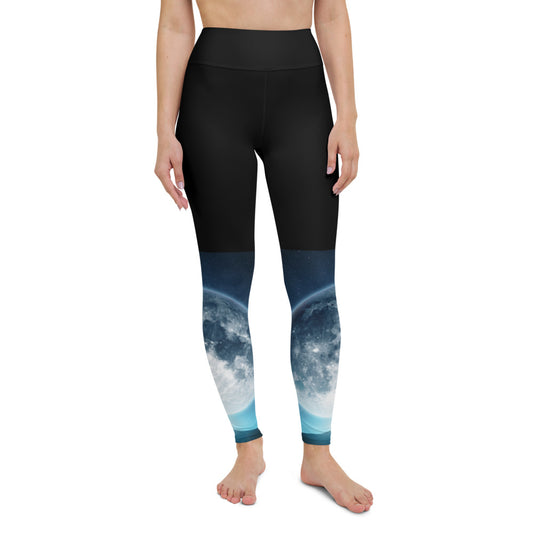 These Trendy Blue Moon Yoga Leggings by Productive