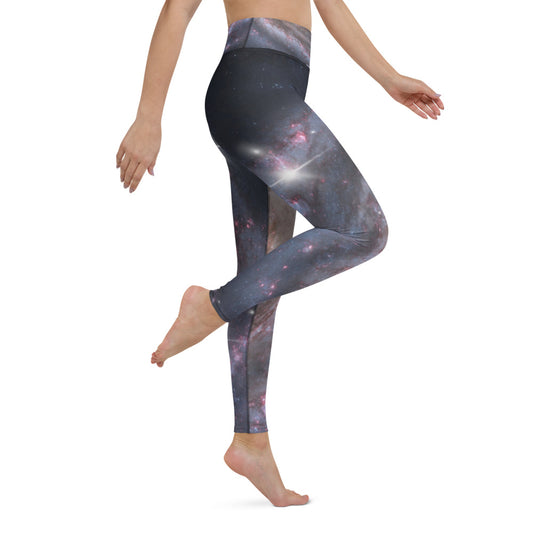 Trendy Milky Way Galaxy Yoga Leggings By Productive Slacker