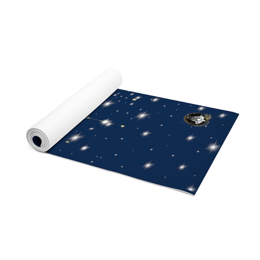Stylish and Unique Meditating Astronaut Yoga/Pilates Mat by Productive Slacker