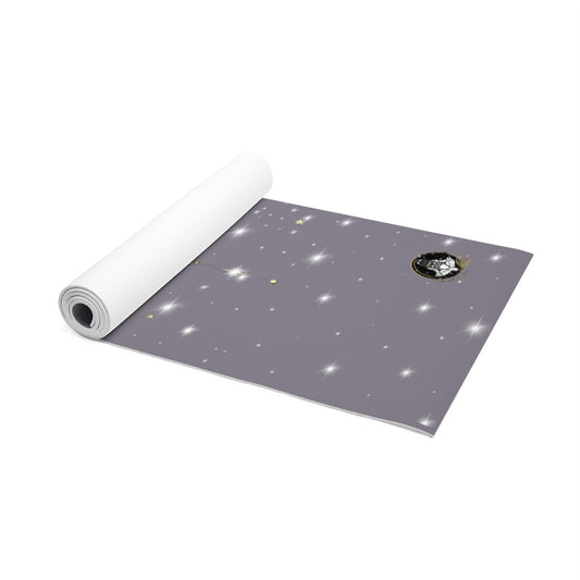 Stylish and Unique Calming Lilac Meditating Astronaut Yoga/Pilates Mat by Productive Slacker